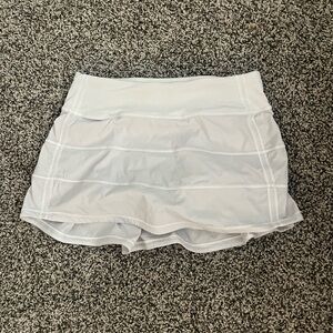 LULULEMON PACE RIVAL MID-RISE SKIRT WHITE!!!!